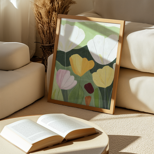 Blue Hydrangea Bliss Poster