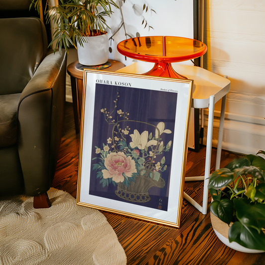 Basket of Flowers Ohara Koson Poster