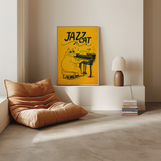 Jazz Cat Poster