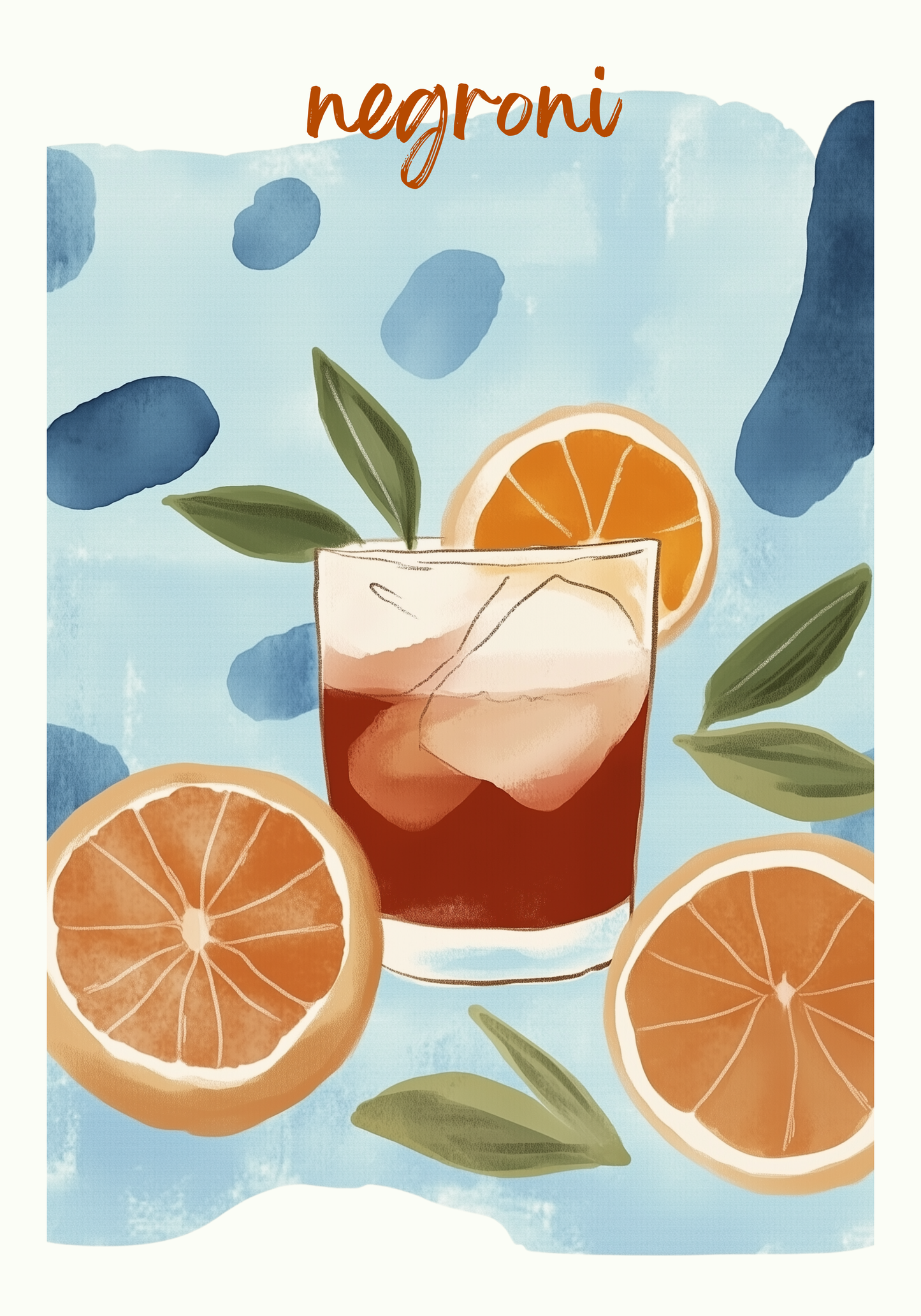Negroni No.3 Drink Poster