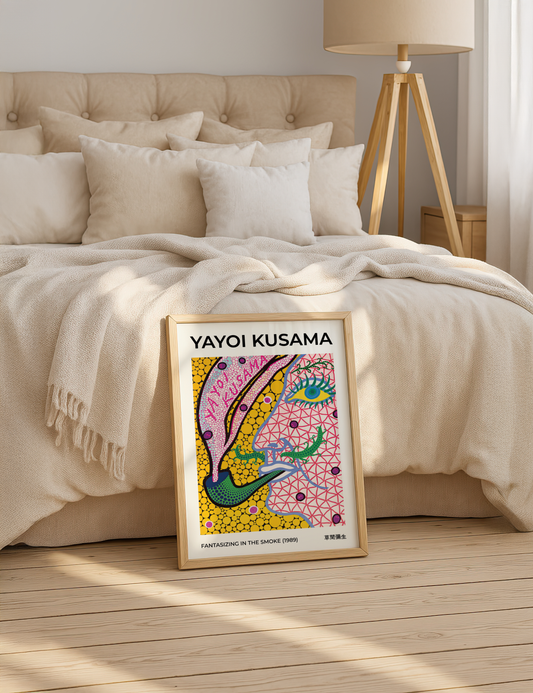 Yayoi Kusama Fantasizing in the Smoke Poster
