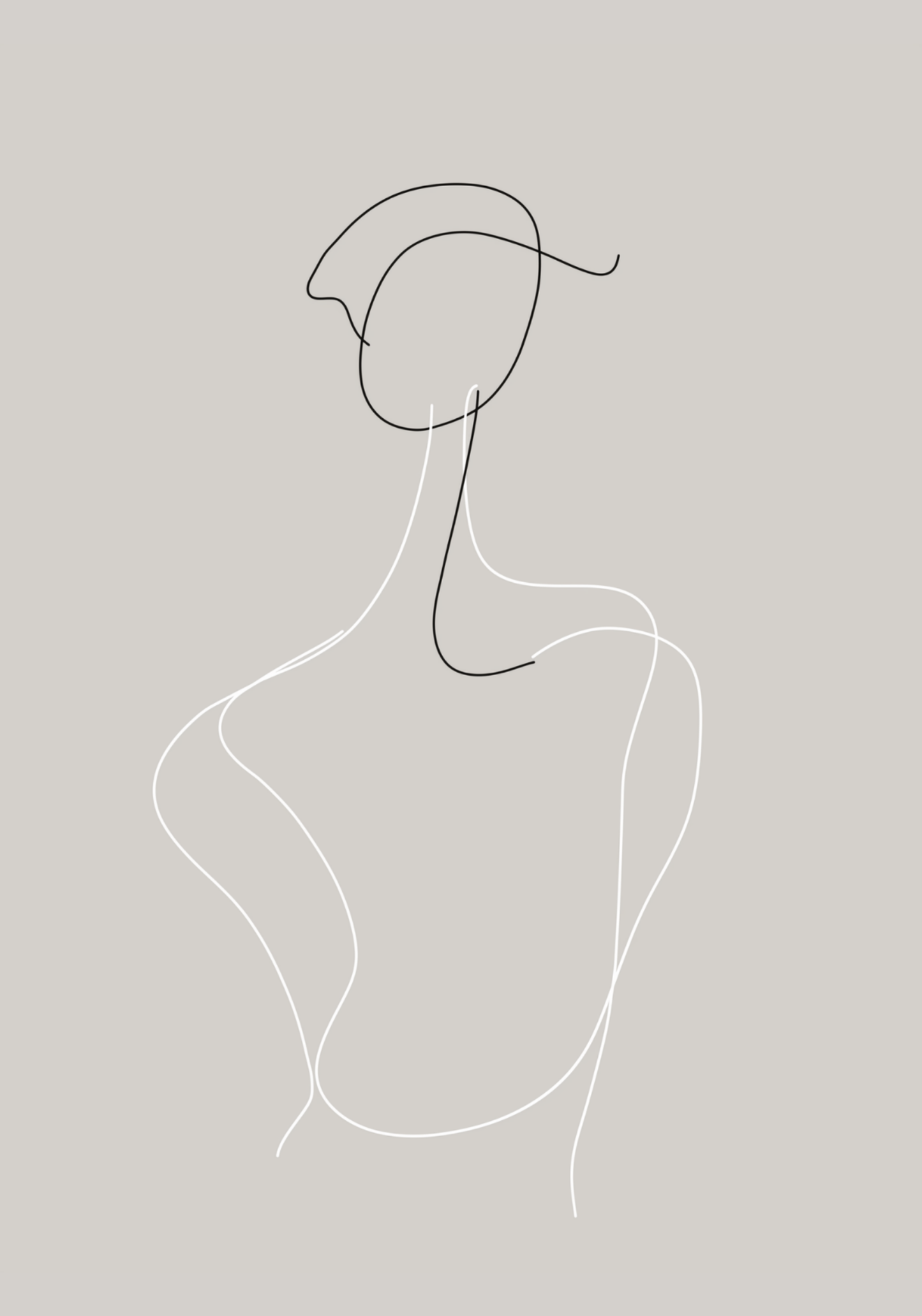 Elegant Contour Poster