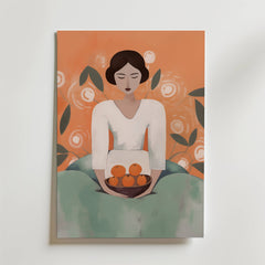 Woman with Oranges Poster