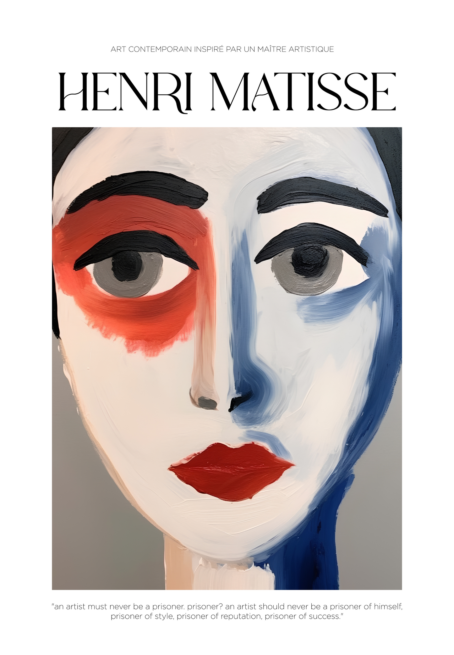 Le Portrait Abstrait Matisse Poster