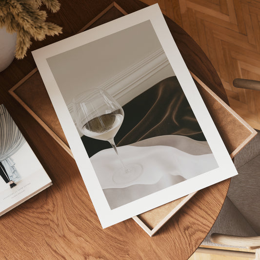 Elegance in Silence Drink Poster