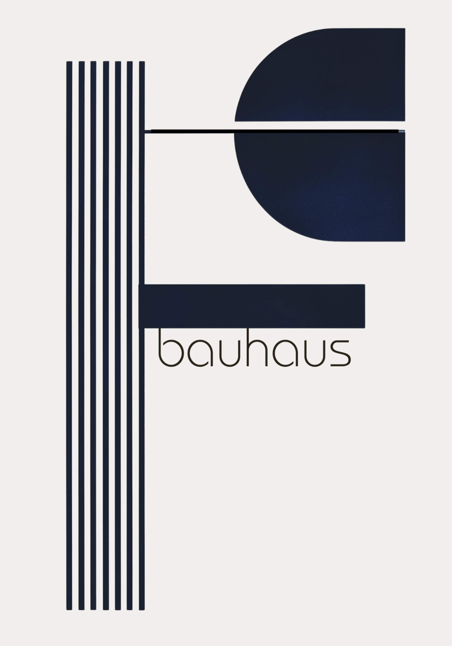 Bauhaus Modern Geometry Poster
