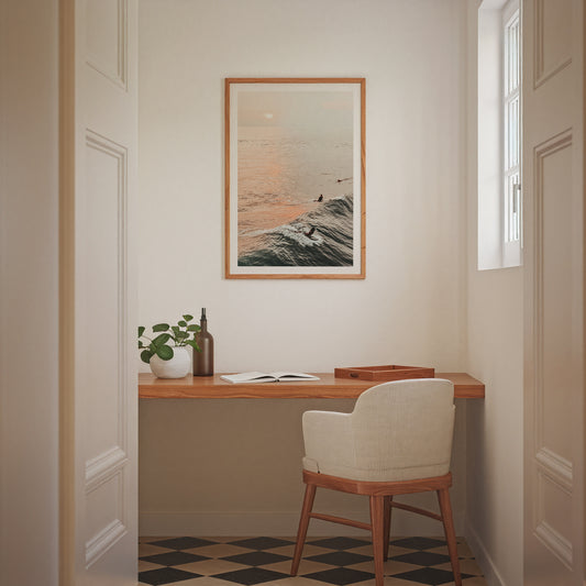 Sunset Wave Riders Poster