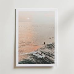 Sunset Wave Riders Poster