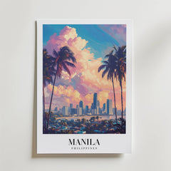 Golden Hour Over Manila Poster