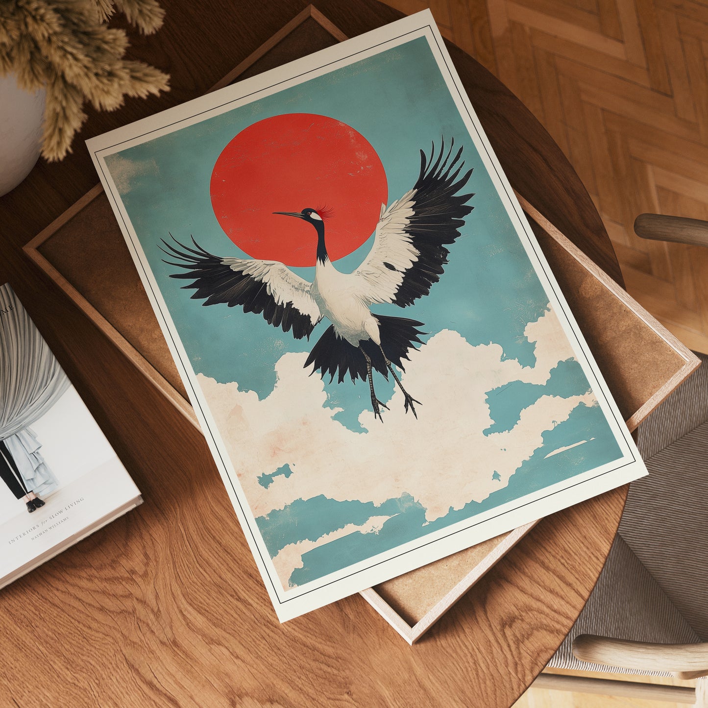 Soaring Crane Poster