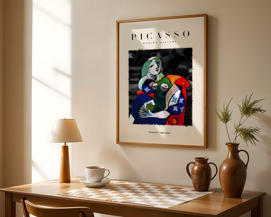 Picasso Seated Lady with Book Poster