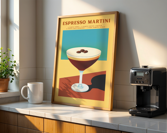 Espresso Martini Cocktail Poster