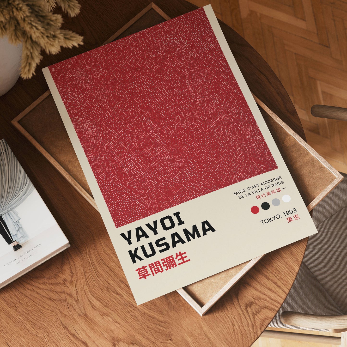 Yayoi Kusama Red Infinity Poster