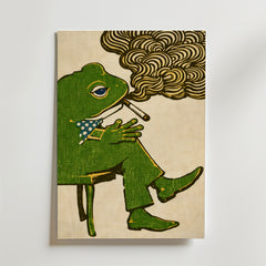 Dapper Frog Poster