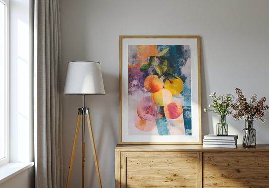 Abstract Harvest Poster