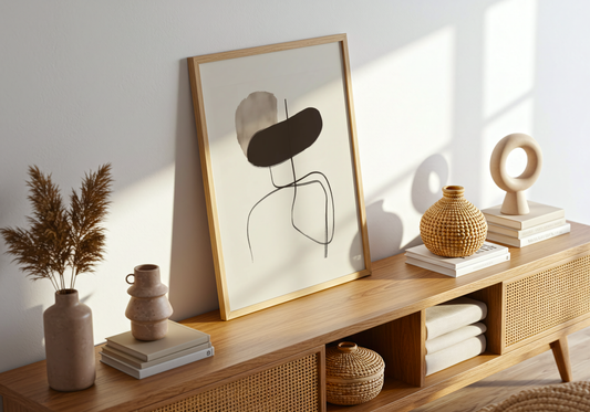 Geometric Silhouette Poster