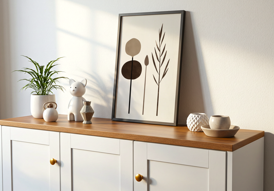 Abstract Garden Shapes Poster