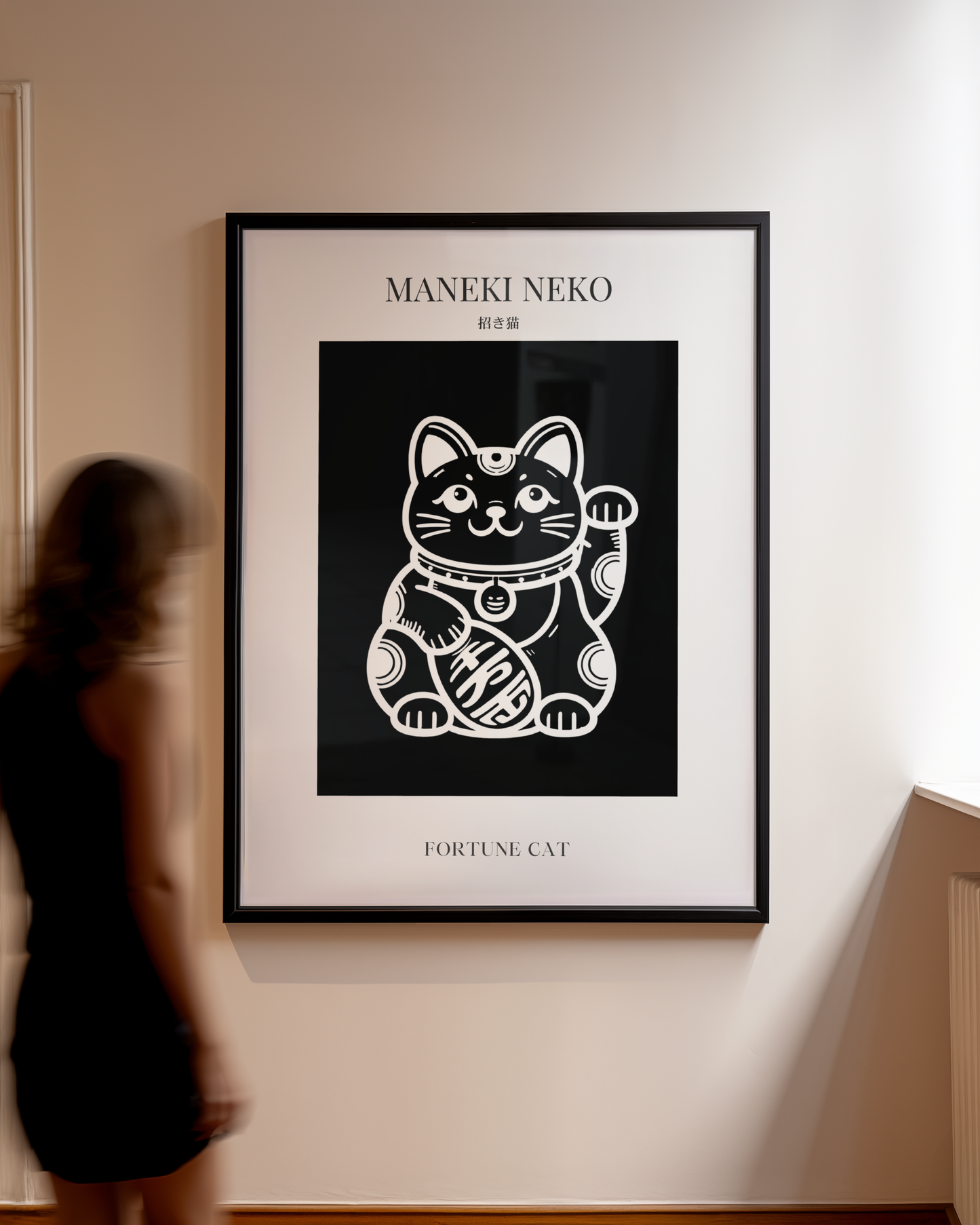 Maneki Neko Fortune Cat Poster