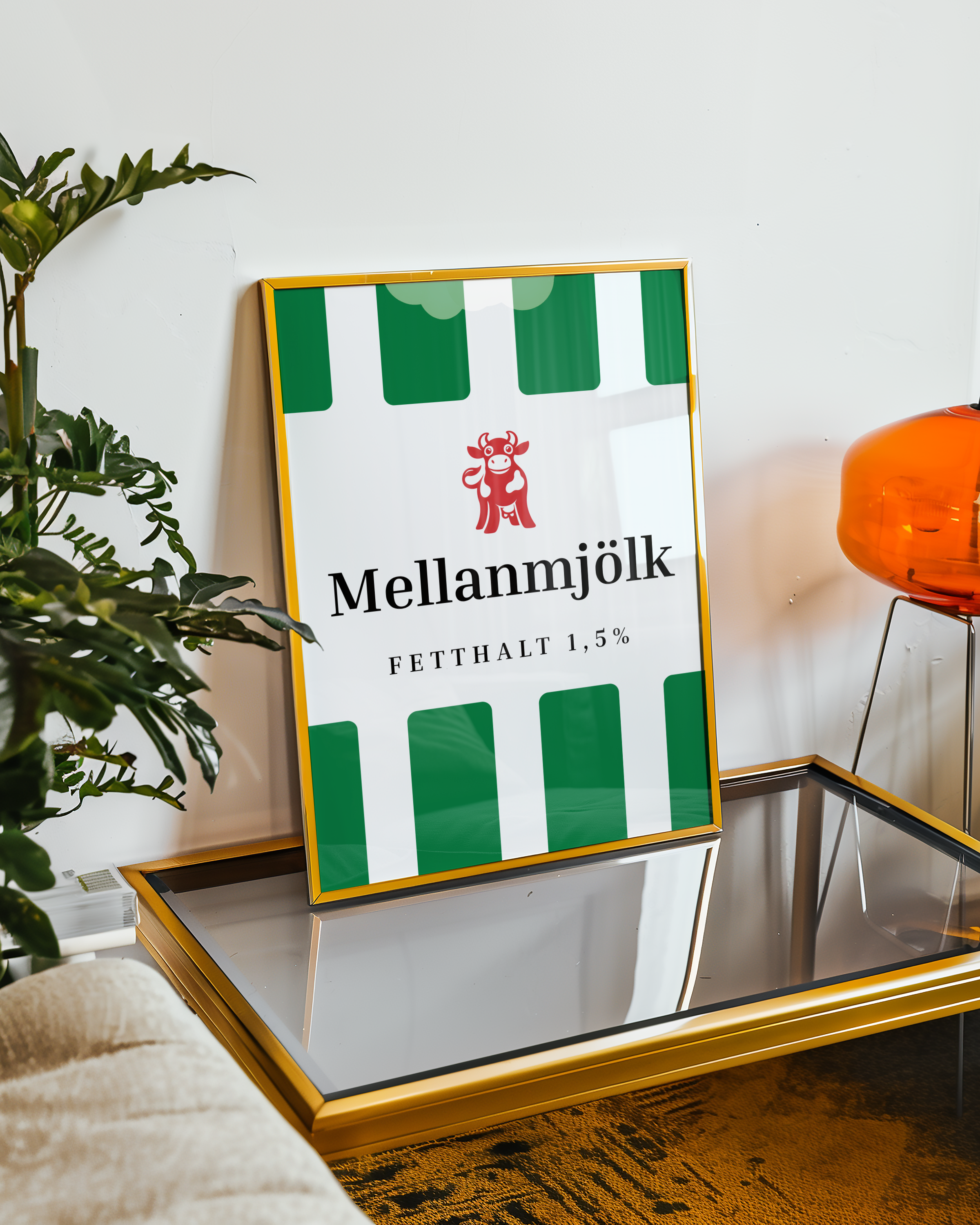 Scandinavian Mjölk Green Label Poster