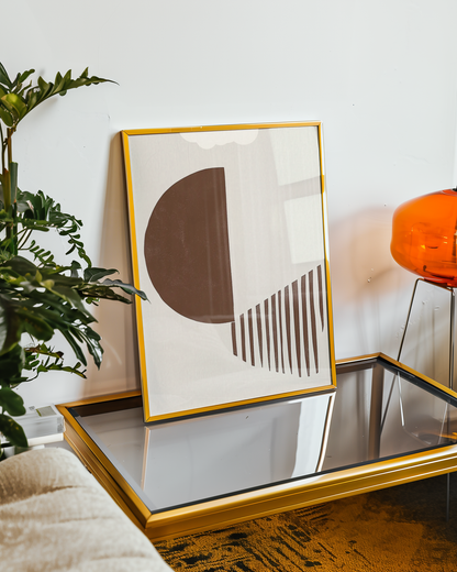 Organic Lines Contrast Poster