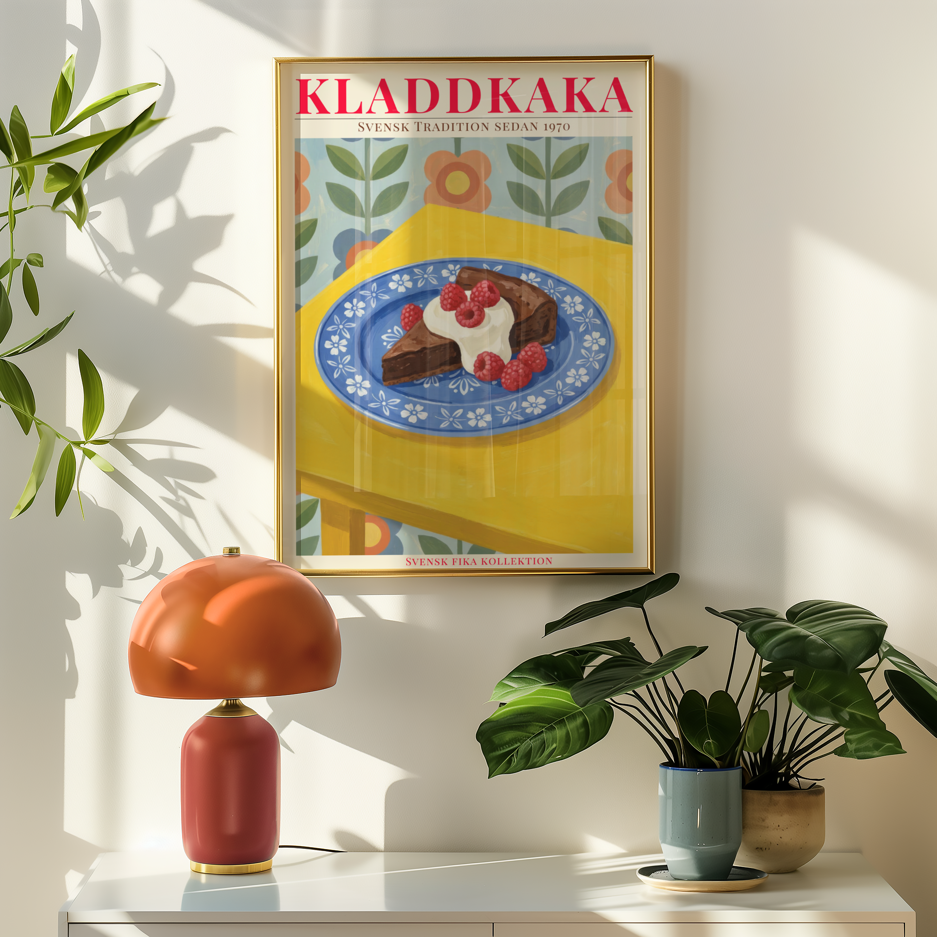 Kladdkaka Poster – poster på vägg inredning