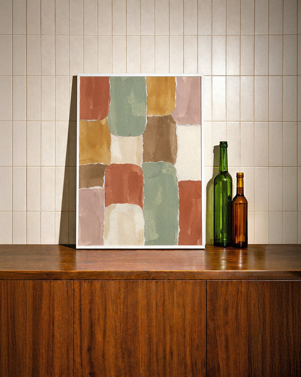 Terracotta Collage Poster – i rum 1