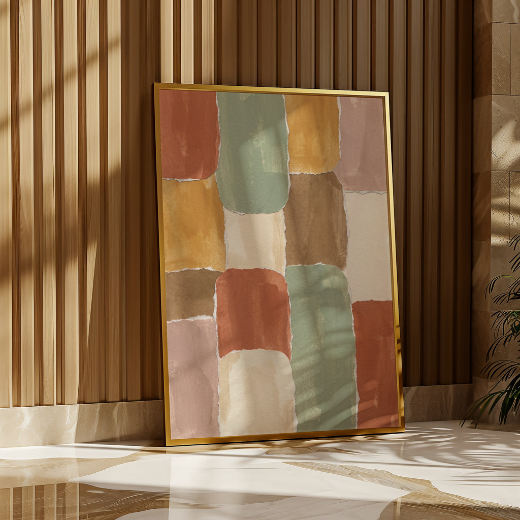 Terracotta Collage Poster – i rum 3