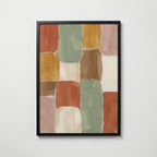 Terracotta Collage Poster – svart ram