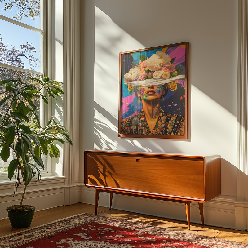 Floral Kahlo Mindscape Poster