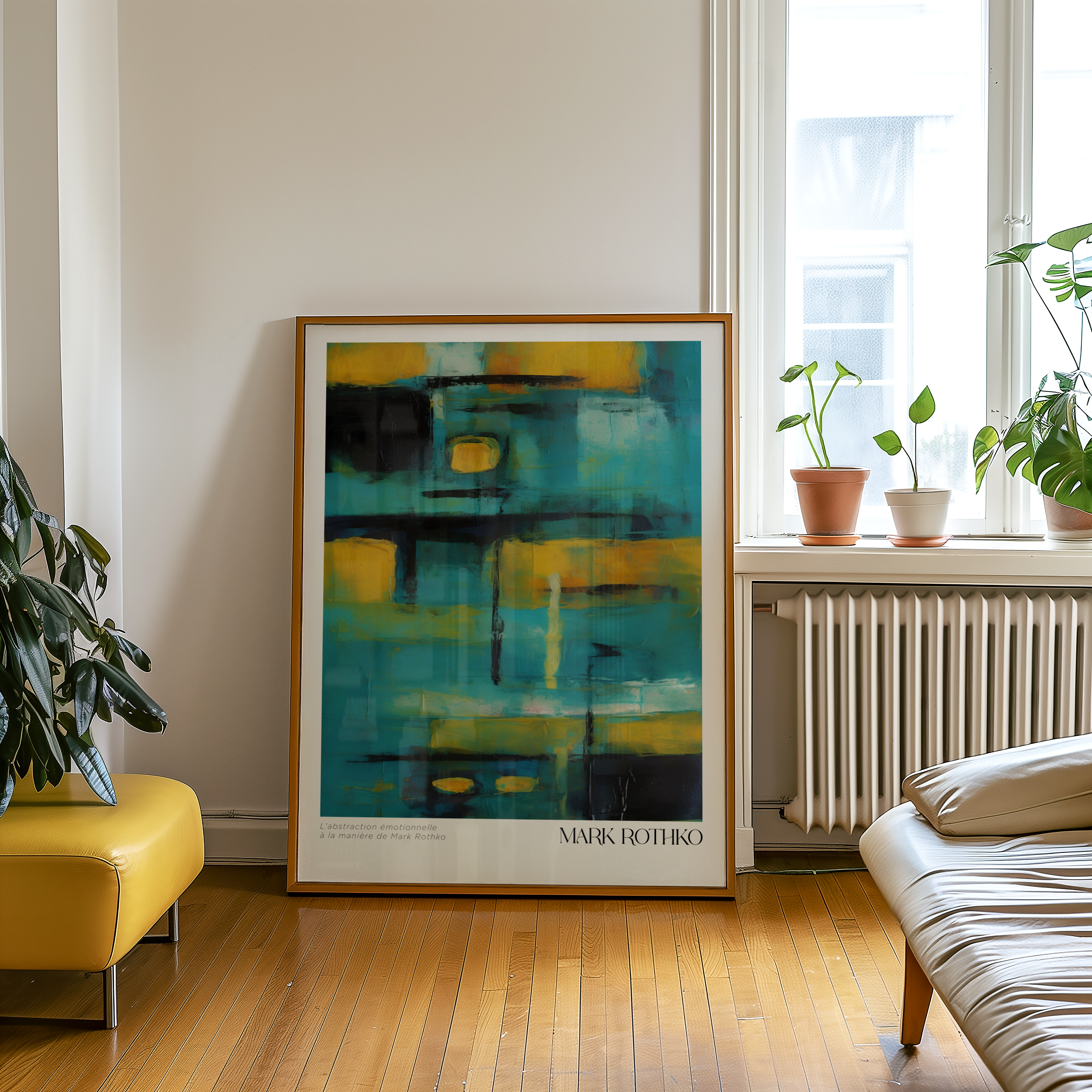 Golden Dissonance Mark Rothko Poster