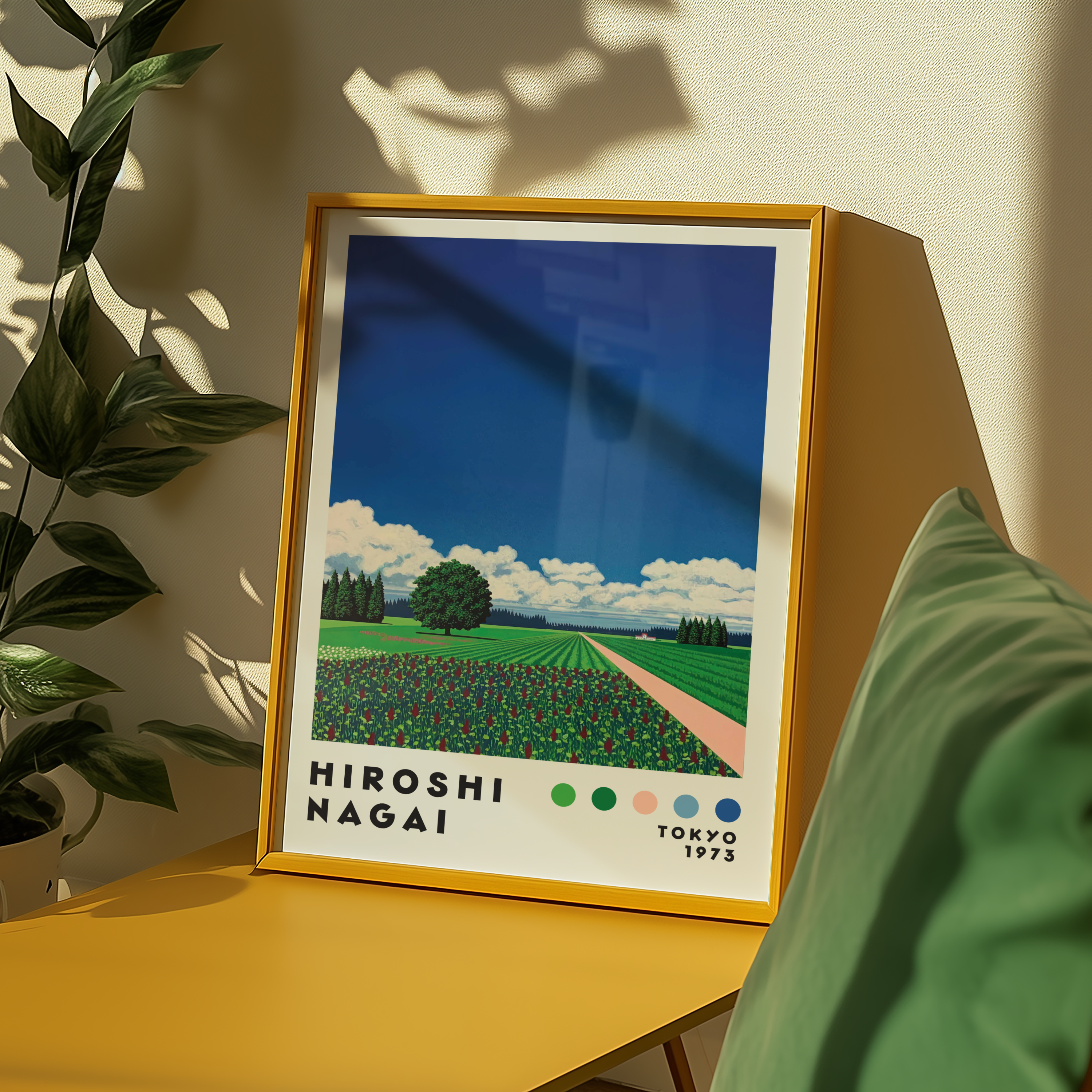 Hiroshi Nagai Floral Horizon Poster