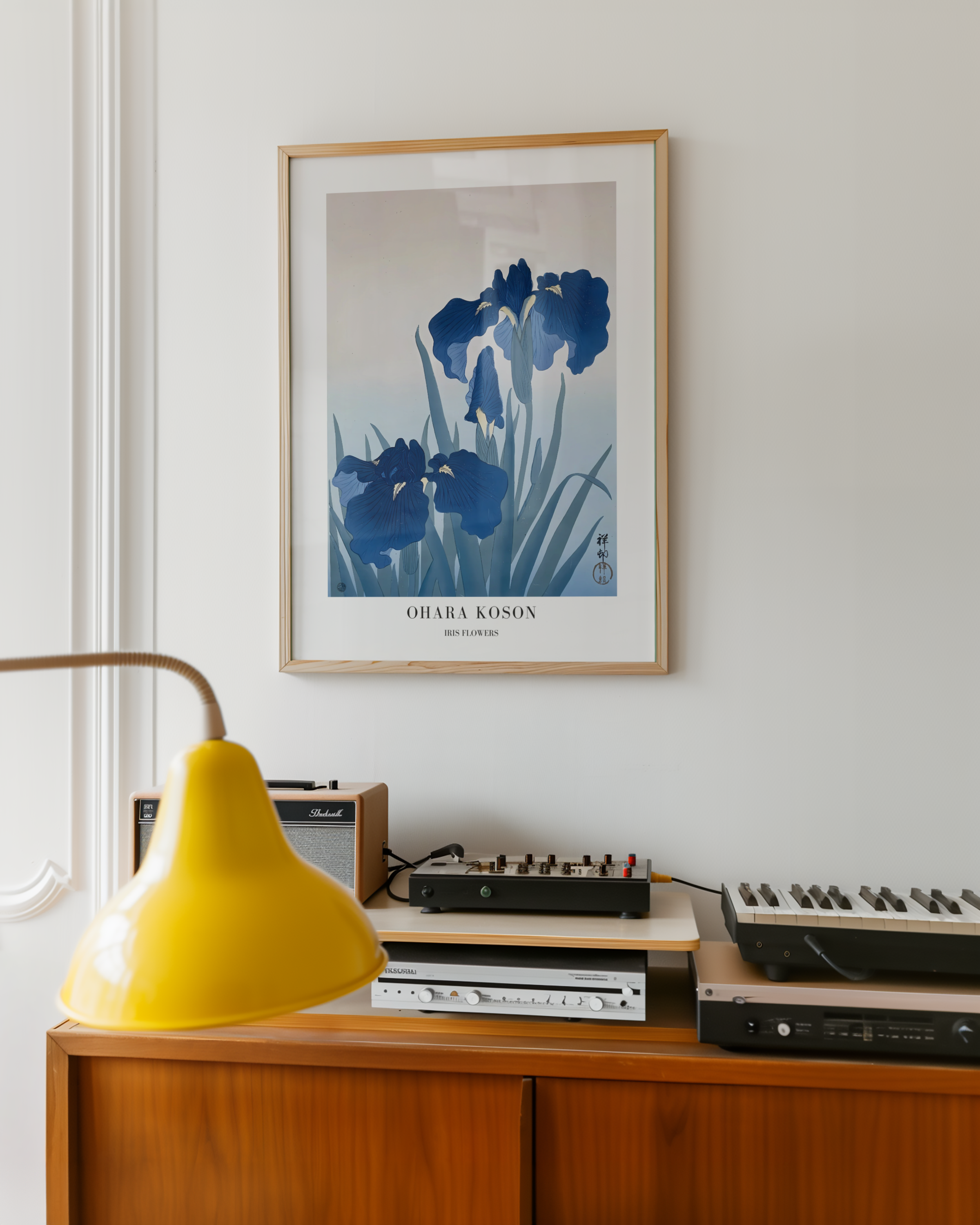 Iris flowers Ohara Koson Poster