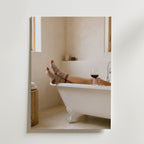 Bath & Wine Poster – canvas utan passepartout