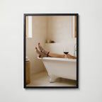 Bath & Wine Poster – svart ram