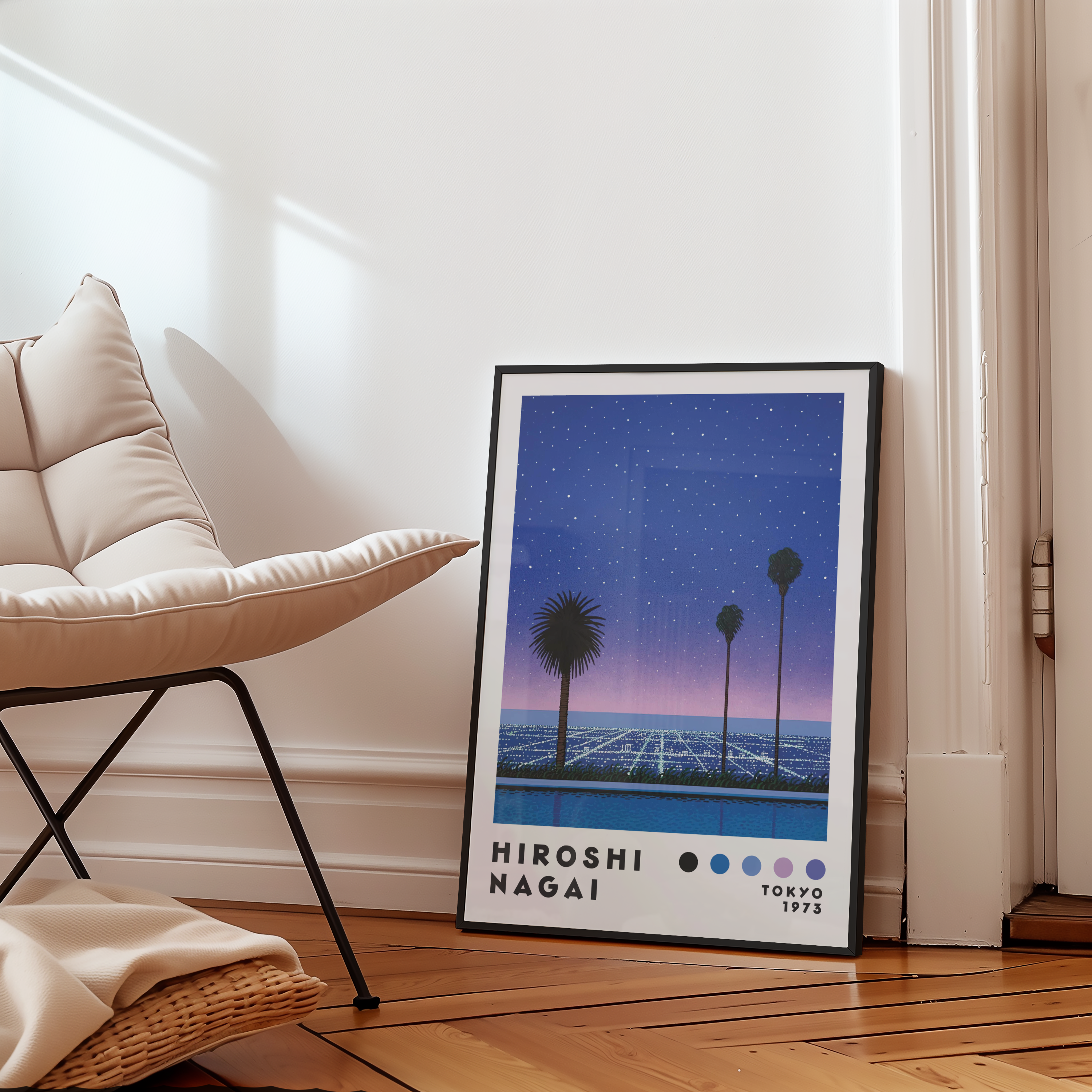 Hiroshi Nagai City Lights Poster