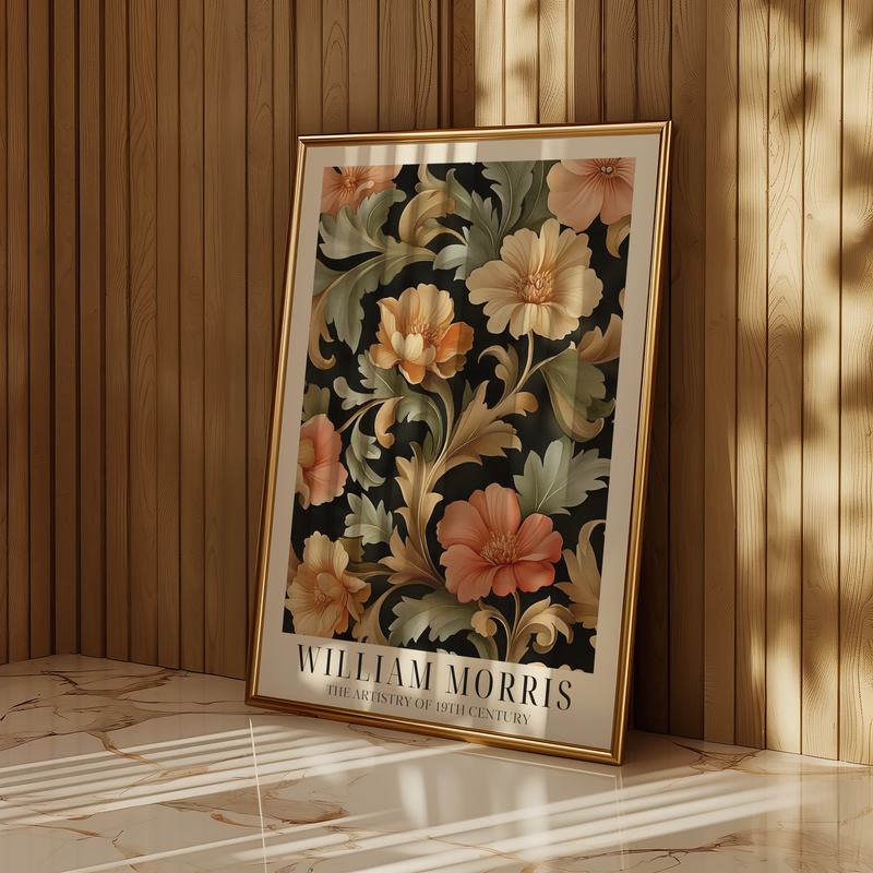 Blooming Flower Pattern William Morris Poster