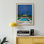 Hiroshi Nagai California Pool Poster