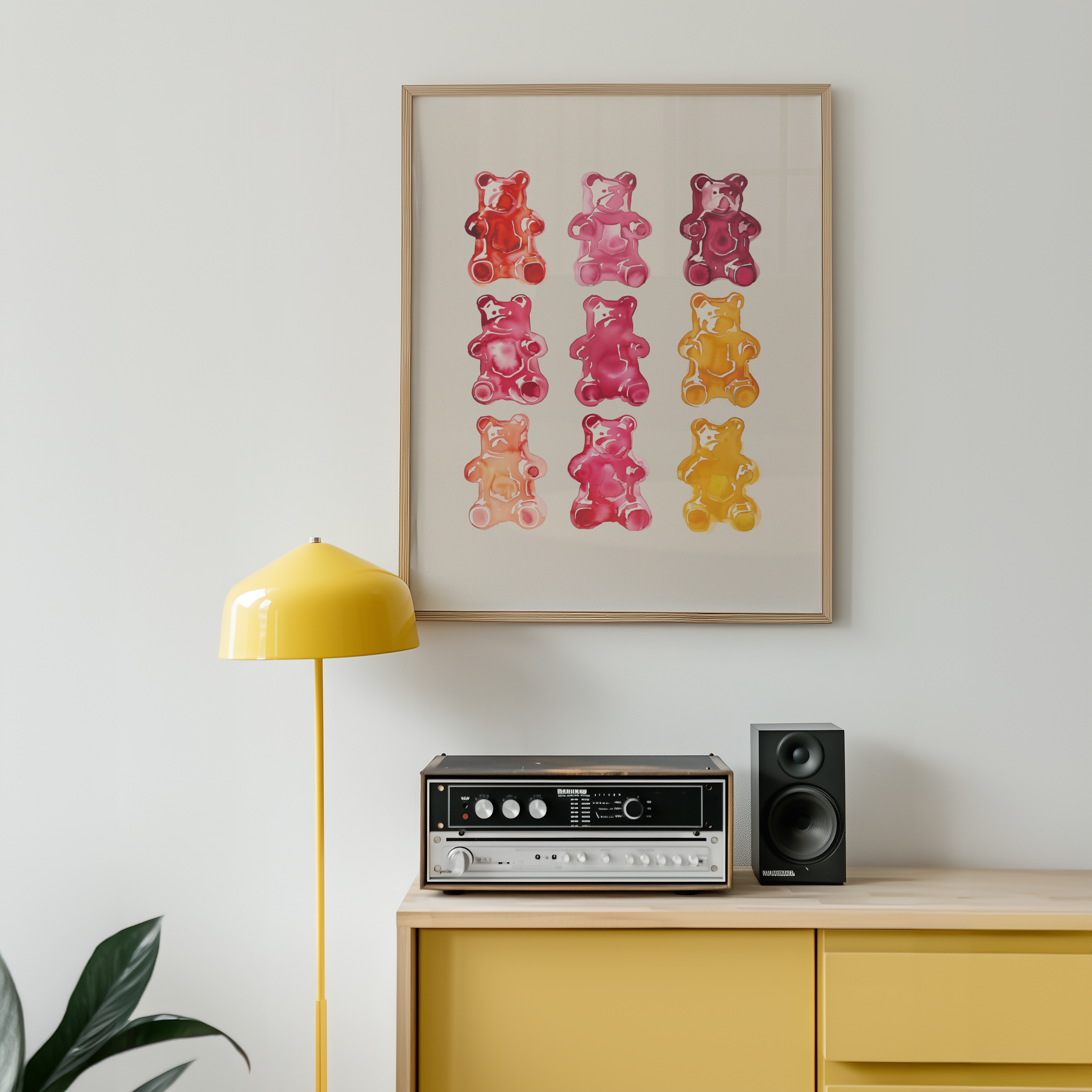 Gummy Bear Grid Poster