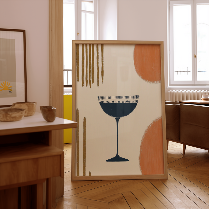 Abstract Elegance Drink Poster