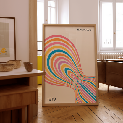 Bauhaus Flow Poster
