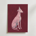 Party Greyhound Poster – canvas utan passepartout