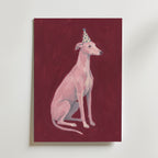 Party Greyhound Poster – canvas utan passepartout