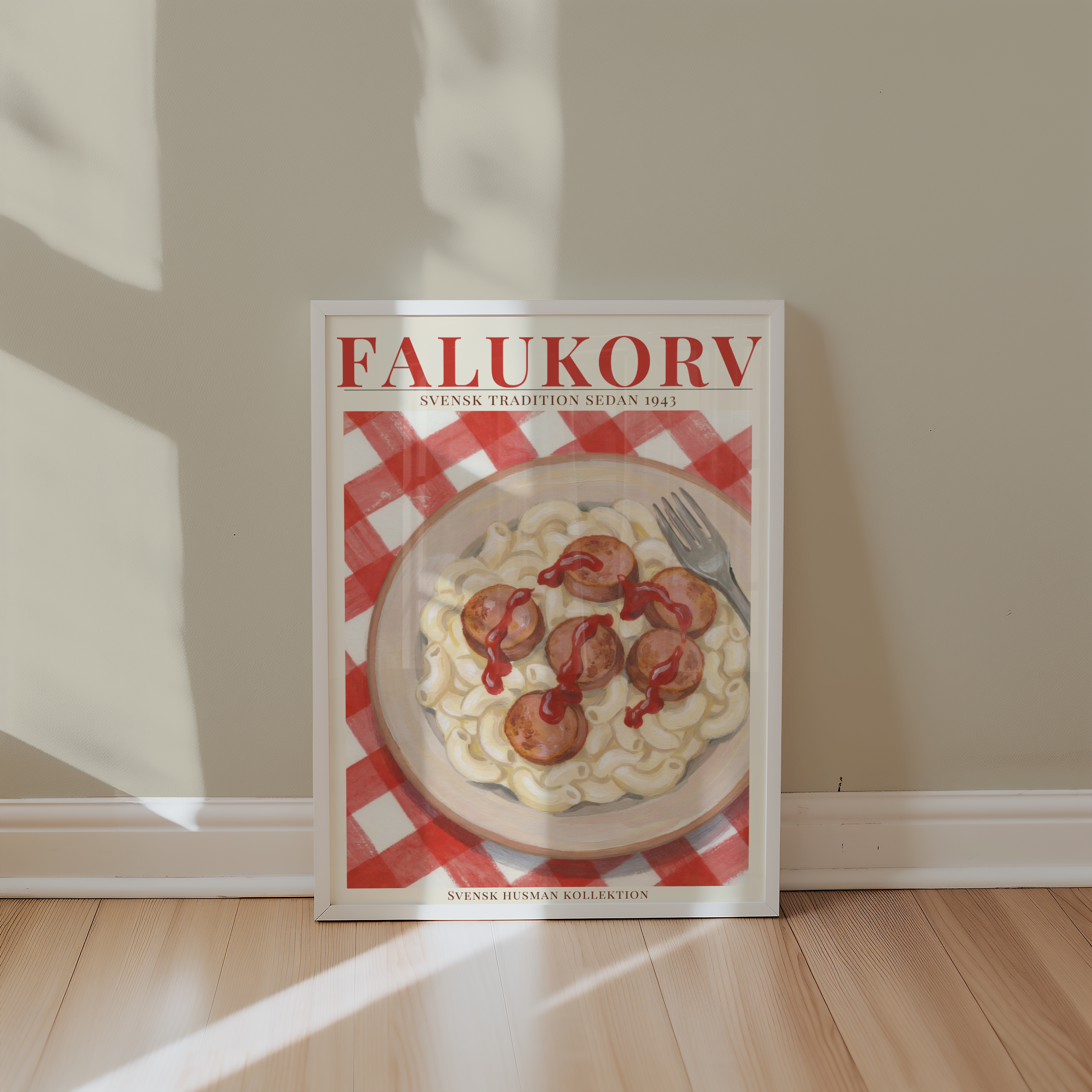 Falukorv Poster – poster väggdekoration inredning – Affischer hos Bozetto