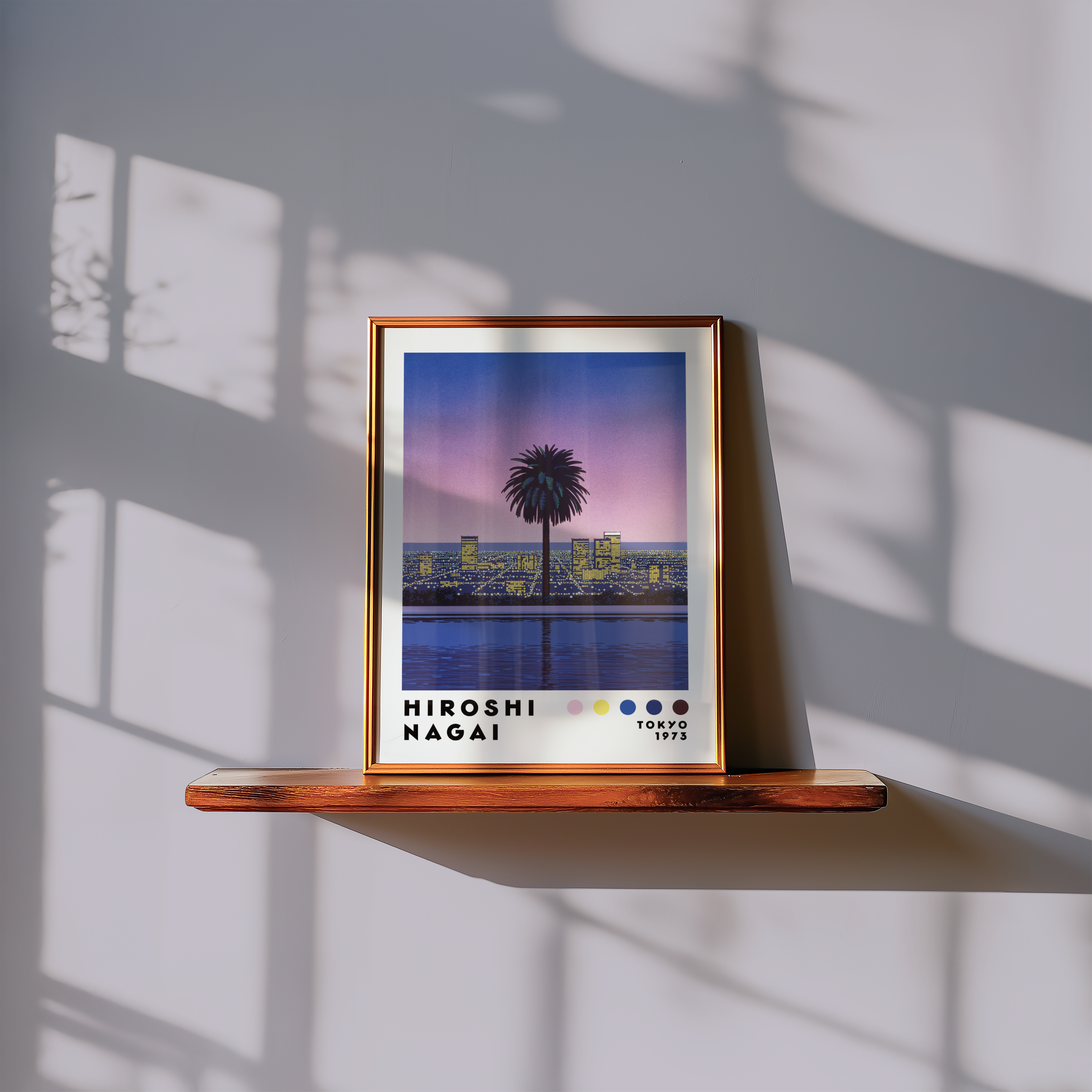 Hiroshi Nagai City Sunset Poster