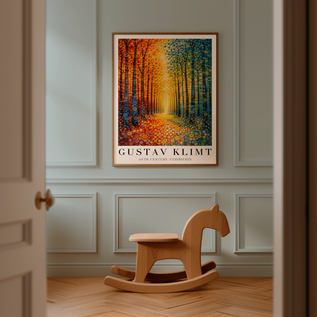 Gustav Klimt Chromatic Forest Passage Poster affisch – köp poster online – Bozetto väggdekoration