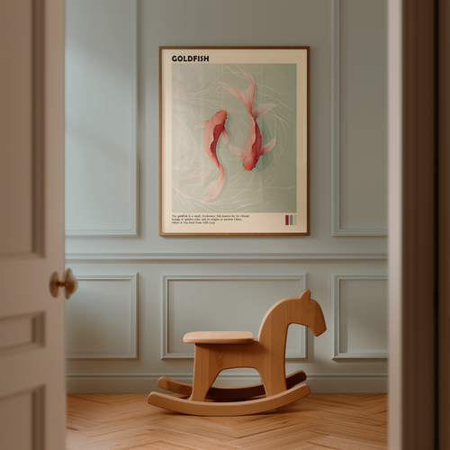 Yin Yang Goldfish Poster
