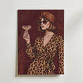 Leopard Dress Poster – canvas utan passepartout