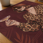 Leopard Dress Poster – närbild på papper