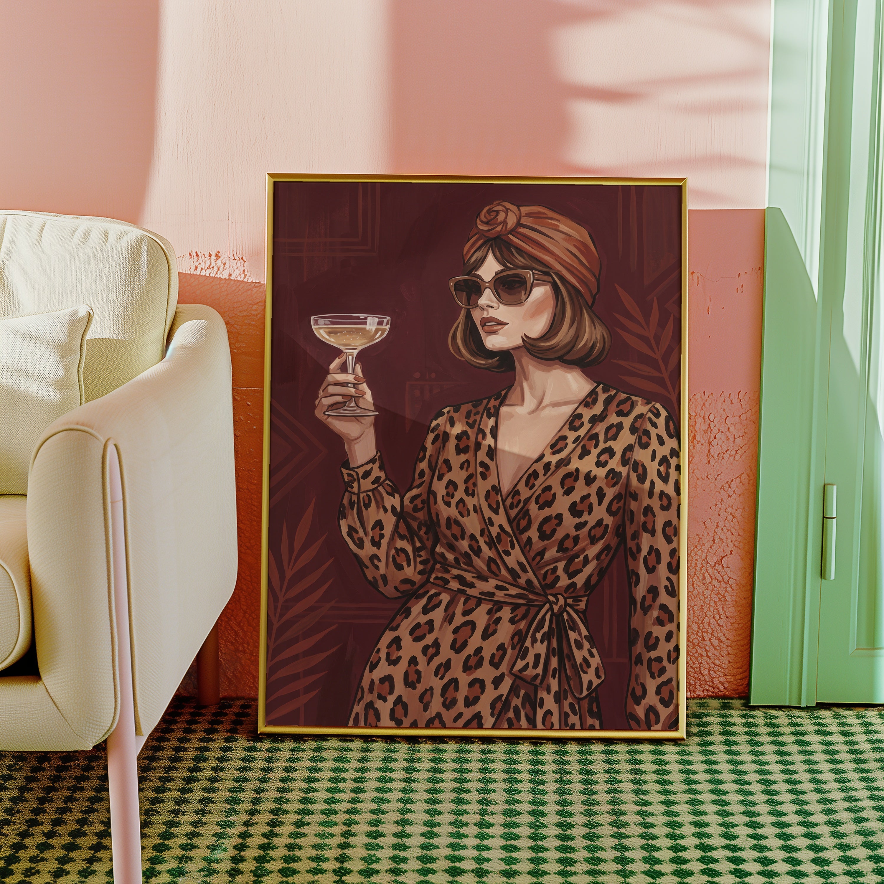 Leopard Dress Poster – i rum 4