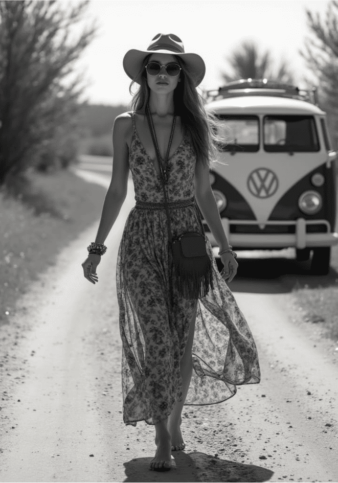 Black And White Old School Roadtrip Poster